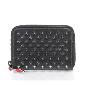 Christian Louboutin Black Studded Leather Coin Purse Highbrow Bags